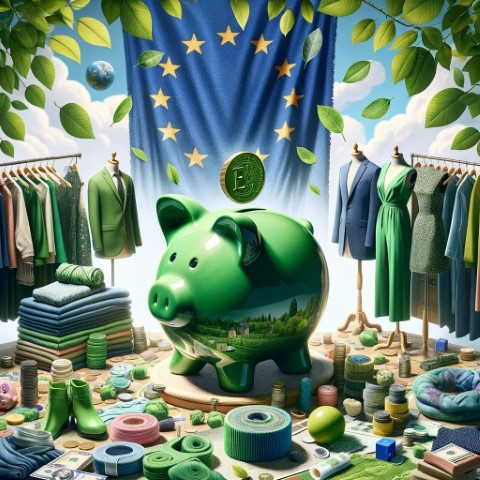 duurzame mode: hoe Europa de fast fashion transformeert, groen spaarvarken